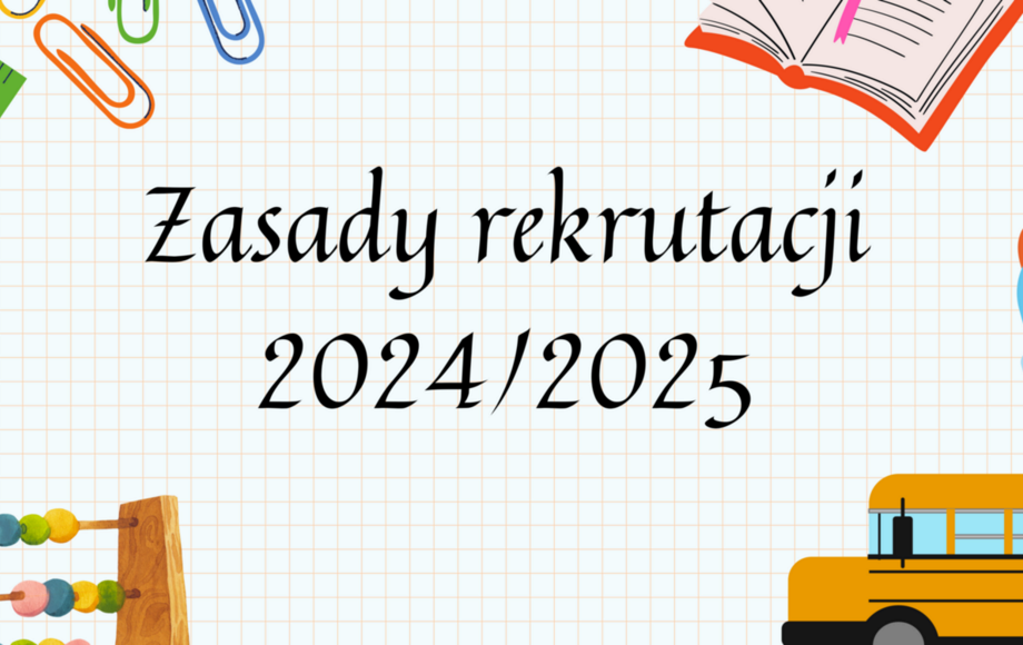 Zdjęcie do Rekrutacja do klas pierwszych 2024/2025