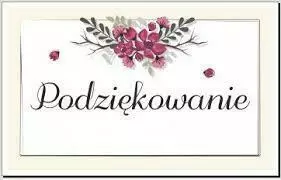 Zdjęcie do Podziękowanie